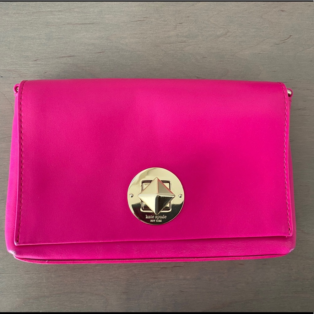 Kate Spade Hot Pink Crossbody Clutch